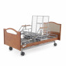 Медицинская кровать для лежачих больных электрическая MED-MOS DB-2B с поворотным креслом в правую сторону (коричневый)